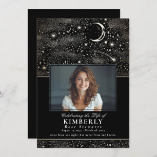 Fallen Star Viering van het leven begrafenis Memor Kaart