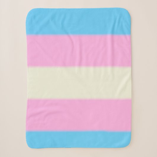 Fallen Trans Pride Flag Sherpa Deken (Voorkant)