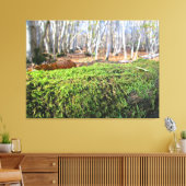 Fallen Tree in Autumn Moss - Canvas Afdruk (Insitu (Woonkamer))