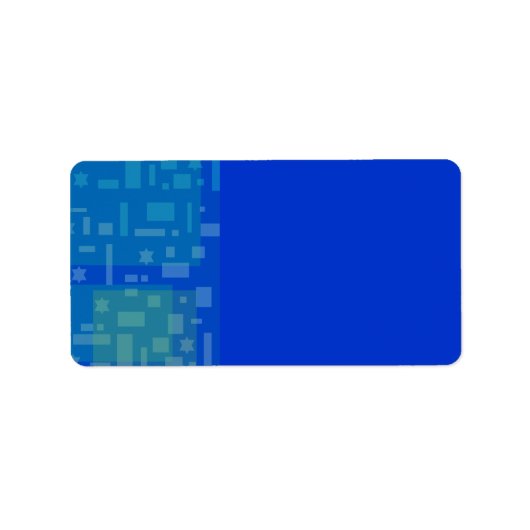 FALLENDE STARS EN SQUARES Druk uw eigen labels af (Voorkant)