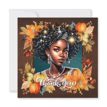 Fallin' for Fall Gorgeous Girl Gratitude Card