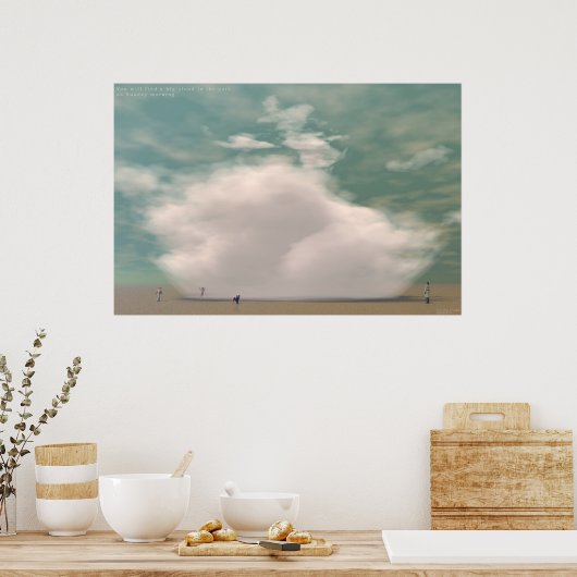 Falling Cloud Poster (Keuken)