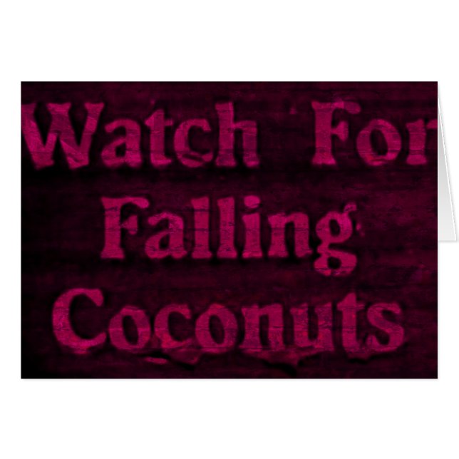 Falling Coconuts (Voorkant Horizontaal)