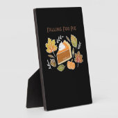 Falling for Pie – Gezellig Herfst Pompoen Pie Desi Fotoplaat (Zijkant)