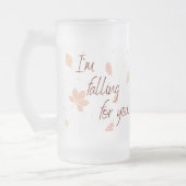 Falling for You Frosted Glass Matglas Bierpul (Links)
