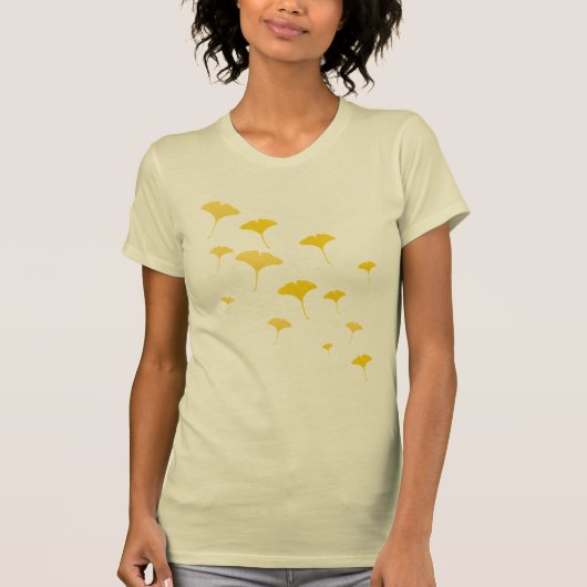 Falling Ginkgo Leaves T-shirt (Voorkant)