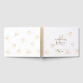 Falling Gold Ginkgo Leaves Fall Wedding Gastenboek (Volledig)