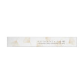 Falling Gold Ginkgo leest Wraparound Label Adreslabel Wikkel (Individueel)