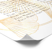Falling Gold Ginkgo - Weddenschappen Poster (Hoek)