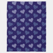 Falling Hearts in het voorjaar Fleece Deken (Voorkant)