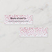 Falling Hearts Mini Visitekaartje (Voorkant / Achterkant)