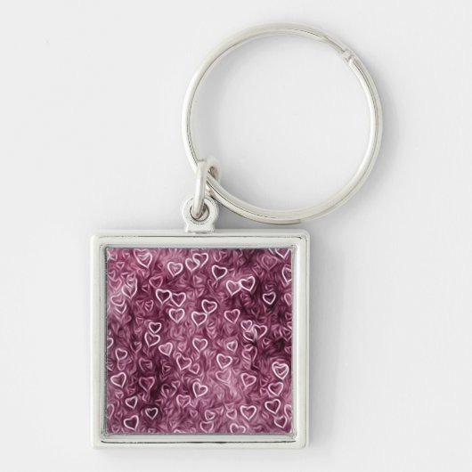 Falling Hearts - Pink Sleutelhanger (Voorkant)