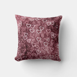 Falling Hearts - Red Kussen