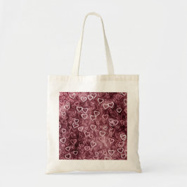 Falling Hearts - Red Tote Bag