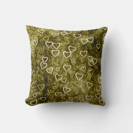 Falling Hearts - Yellow Kussen