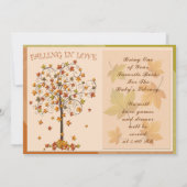 Falling In Love Autumn Baby shower Invitation (Dos)