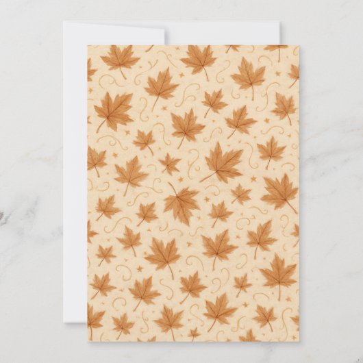 Falling In Love Fall Leaves Baby Shower Invitation (Dos)