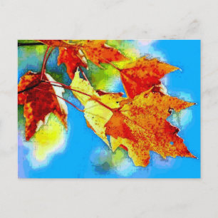 Falling Leaves Briefkaart