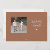 Falling Leaves Editable Color Thanksgiving Collage Feestdagenkaart (Achterkant)