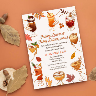 Falling Leaves & Fancy Drinks Please Fall Cocktail Kaart