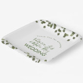 Falling Leaves Herfst Autumn Greenery Hartelijk da Papieren Bordje (Gebogen)