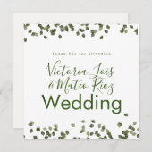 Falling Leaves Herfst herfst Dank je bruiloft (Voorkant / Achterkant)