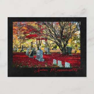 Falling Leaves in Salem, Massachusetts Briefkaart