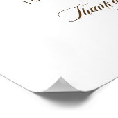 Falling Leaves Order of Events Wedding Timeline Poster (Hoek)