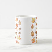 Falling Leaves Rising Sass – Funny Herfst Mok (Center)