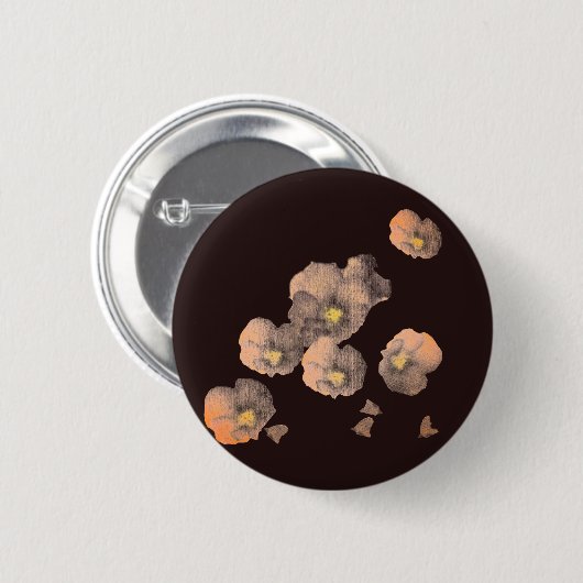 Falling Petals Ronde Button 5,7 Cm (Voorkant /achterkant)