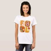 Falling shirts|Fall festivities|Fall patchwork die T-shirt (Voorkant volledig)