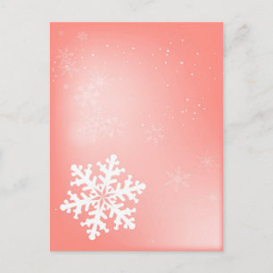 Falling Snowflake Briefkaart