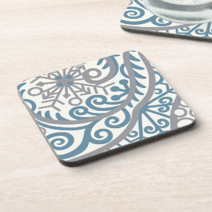 Falling Snowflakes Blizzard Onderzetter Set