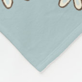 Falling Snowflakes Pattern Fleece Deken (Hoek)