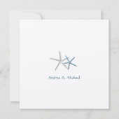 Falling Stars Square Custom Wedding Invitations Kaart (Voorkant)