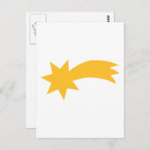 Falling vallende ster briefkaart (Voorkant / Achterkant)