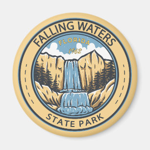 Falling Waters State Park Florida Badge Magneet