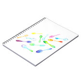 Falling Waterverf Spoons Notitieboek (Linkerzijde)