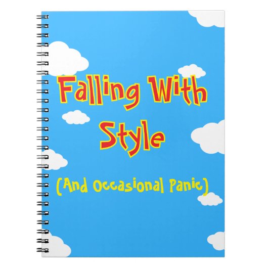 Falling With Style (And Occasional Panic) Notitieboek (Voorkant)