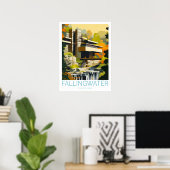 Fallingwater Travel Poster, Pennsylvania Poster (Thuiskantoor)