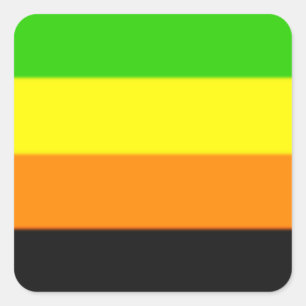 Fallln Aromantic Pride Flag Vierkante Sticker