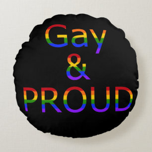 Fallln Gay en Proud Rond Kussen