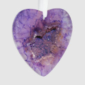 Falln Amethyst Geode Ornament (voorkant)