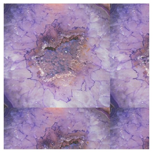 Falln Amethyst Geode Stof (Close Up)