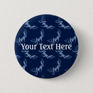 Falln Angel met Wings Ronde Button 5,7 Cm