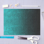 Falln Aqua & Black Glitter Gradient Tissuepapier (Craft)