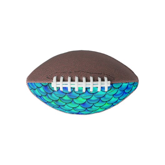 Falln Aqua Blue Scales American Football (Voorkant)