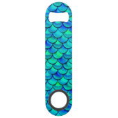 Falln Aqua Blue Scales Speed Flessenopener (Achterkant)