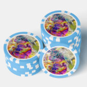 Falln Aura Kristal Poker Chips (Opstapeling)