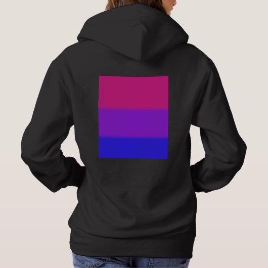 Falln Bisexual Pride Flag Hoodie (Achterkant)